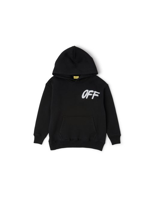 Felpa, unisex, logata. OFF WHITE | FLE00200002